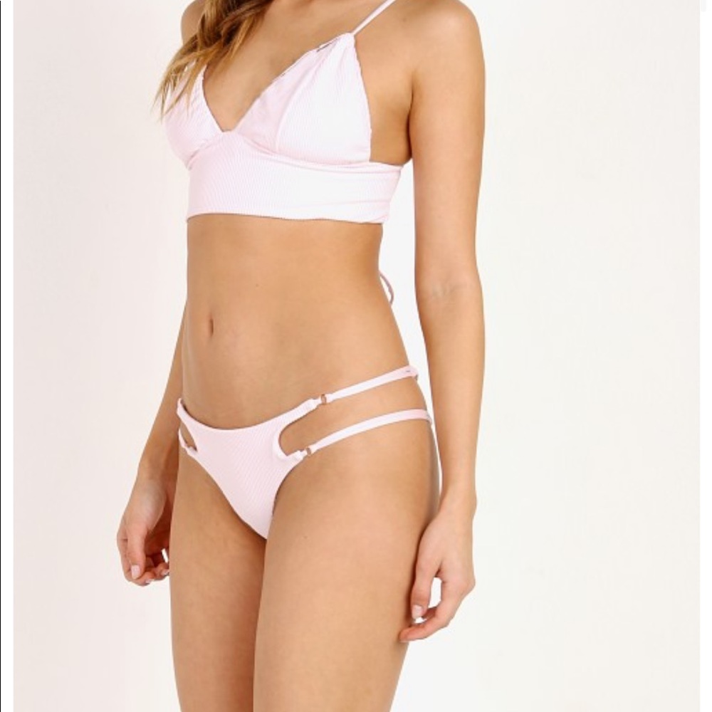 Franki's Bikinis Paige Bottom in Rosewater